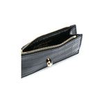 Alexander McQueen Skull zipped leather card case 6320371JMFG1050