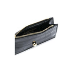 Alexander McQueen Skull zipped leather card case 6320371JMFG1050