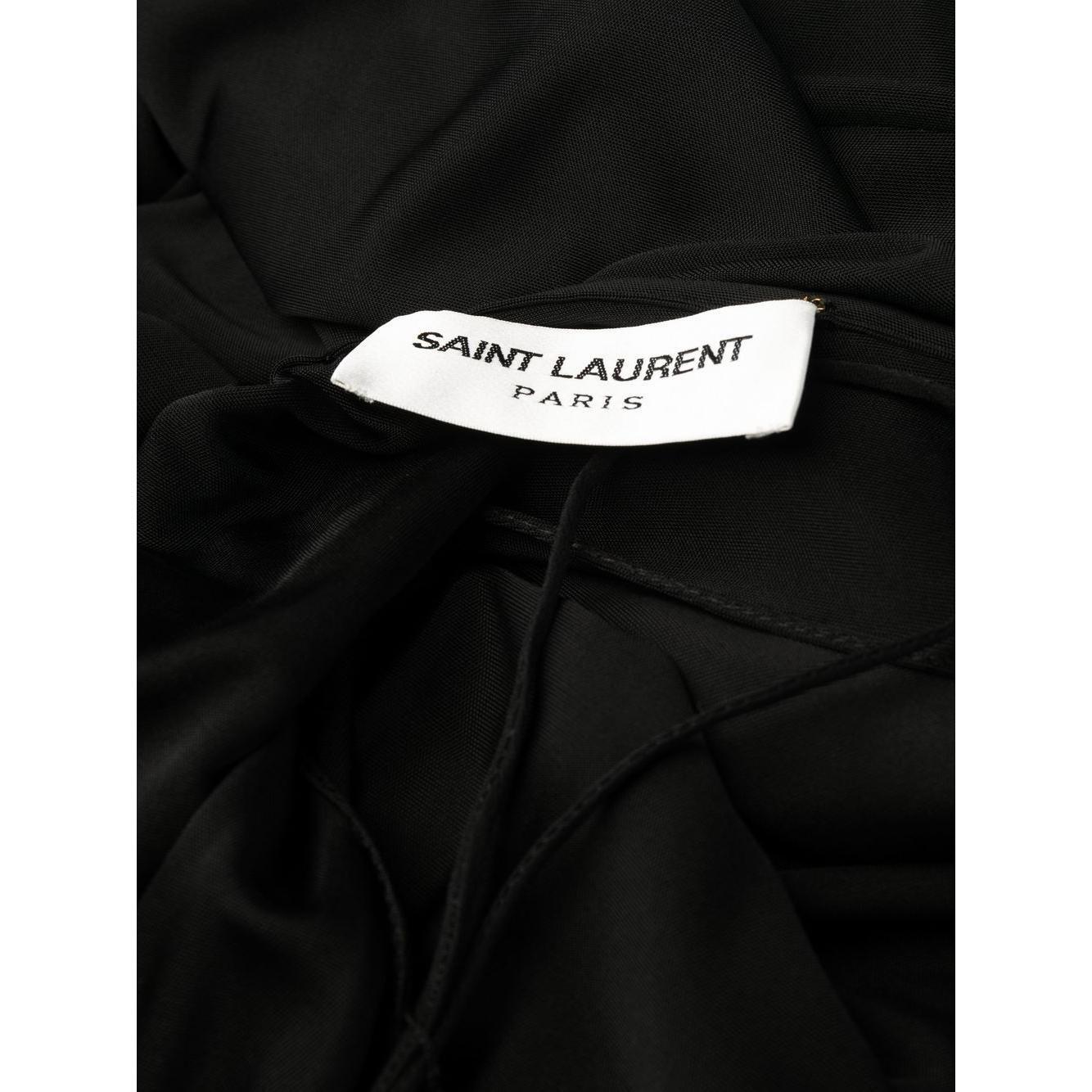 Saint Laurent draped sleeveless jersey dress 723241Y7F981000