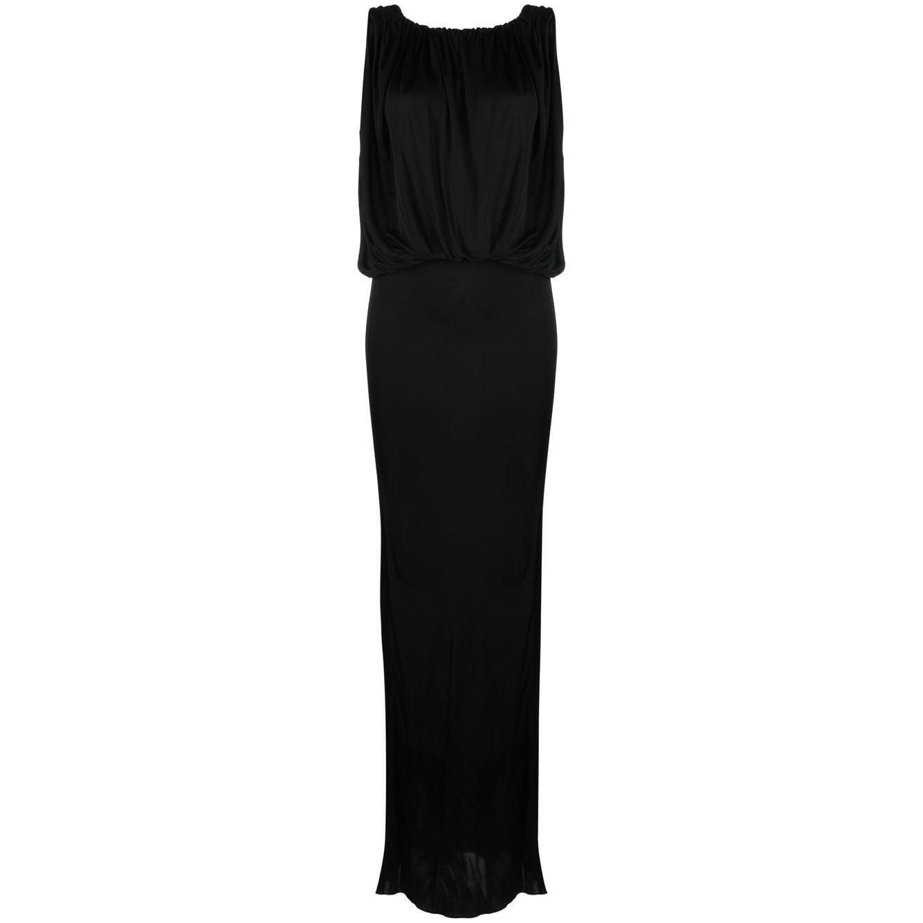 Saint Laurent draped sleeveless jersey dress 723241Y7F981000