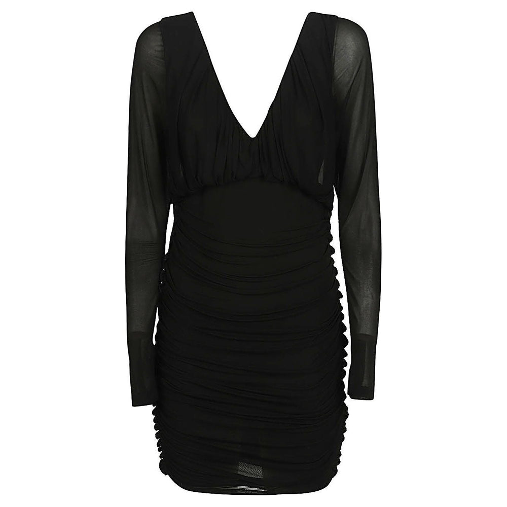 Saint Laurent Short dress with V-neck 729749Y5G981000