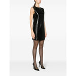 Saint Laurent Sleeveless Leather Minidress 762907YC2TF1000