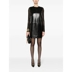 Saint Laurent Sleeveless Leather Minidress 762907YC2TF1000