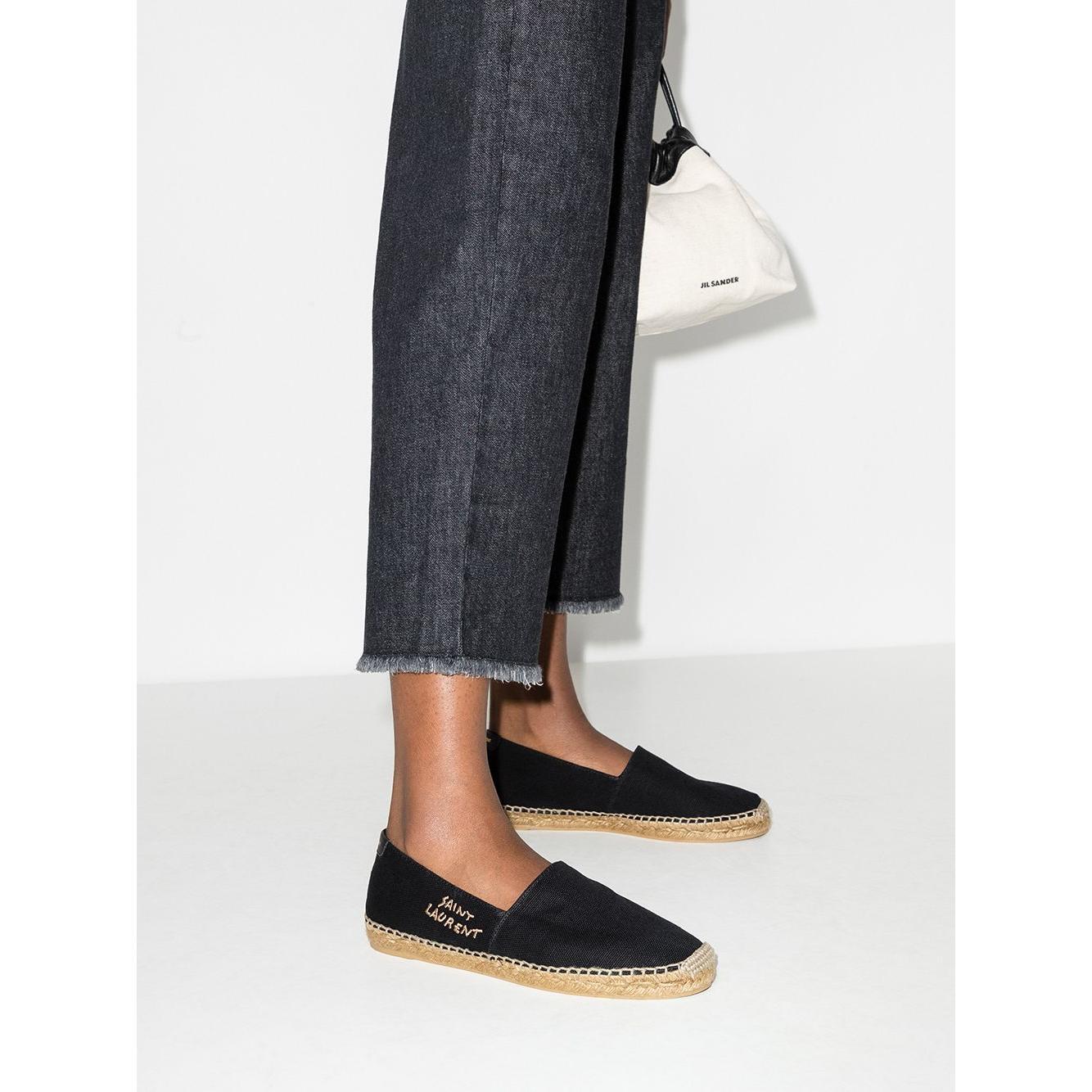 Saint Laurent logo-embroidered Espadrilles 6059561P2101000