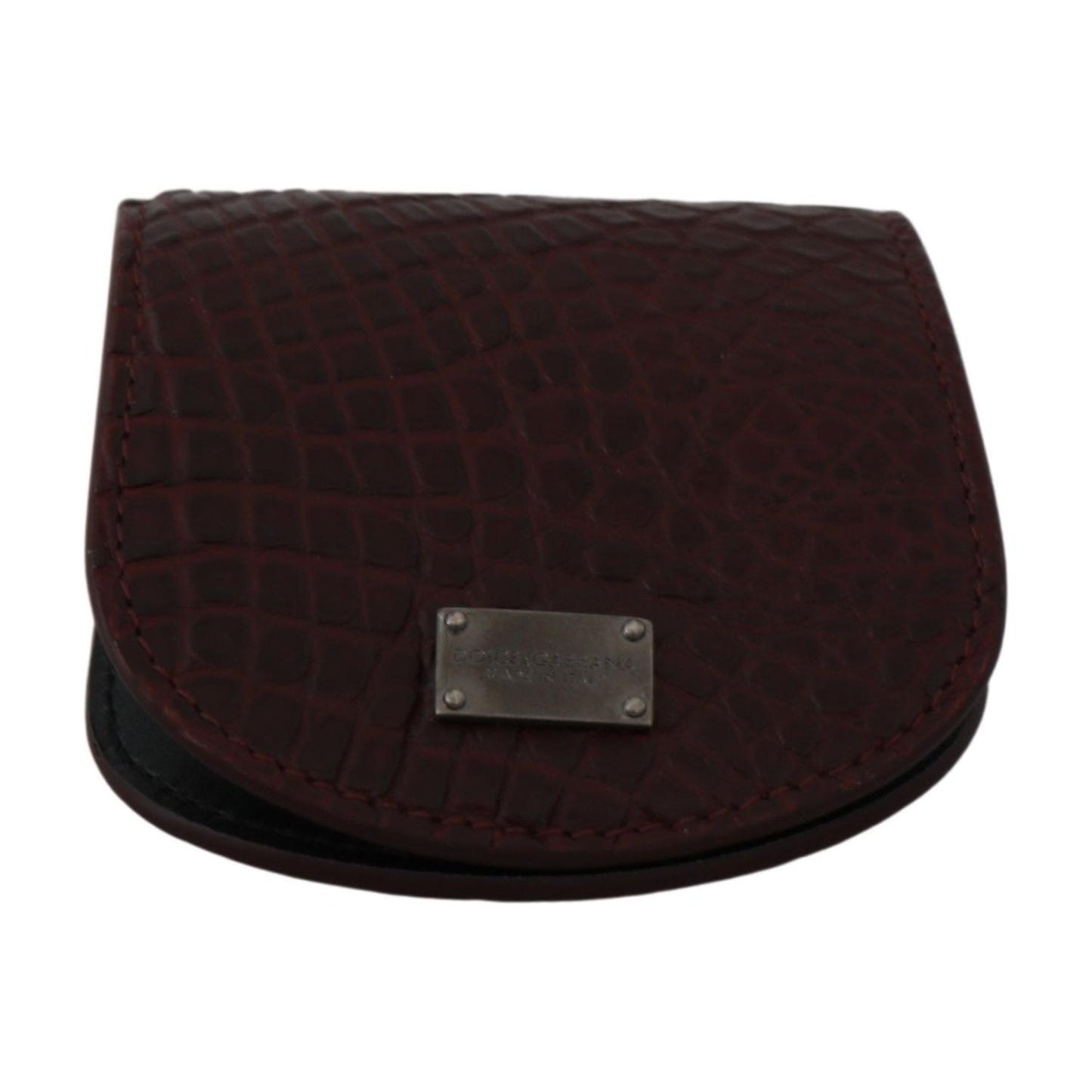 Dolce & Gabbana Brown Exotic Skin Pocket Condom Case Holder VAS9360