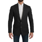Dolce & Gabbana Gray NAPOLI Slim Fit Jacket Wool Blazer KOS1772-46