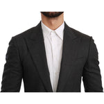 Dolce & Gabbana Gray NAPOLI Slim Fit Jacket Wool Blazer KOS1772-46