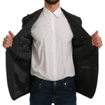 Dolce & Gabbana Gray NAPOLI Slim Fit Jacket Wool Blazer KOS1772-46