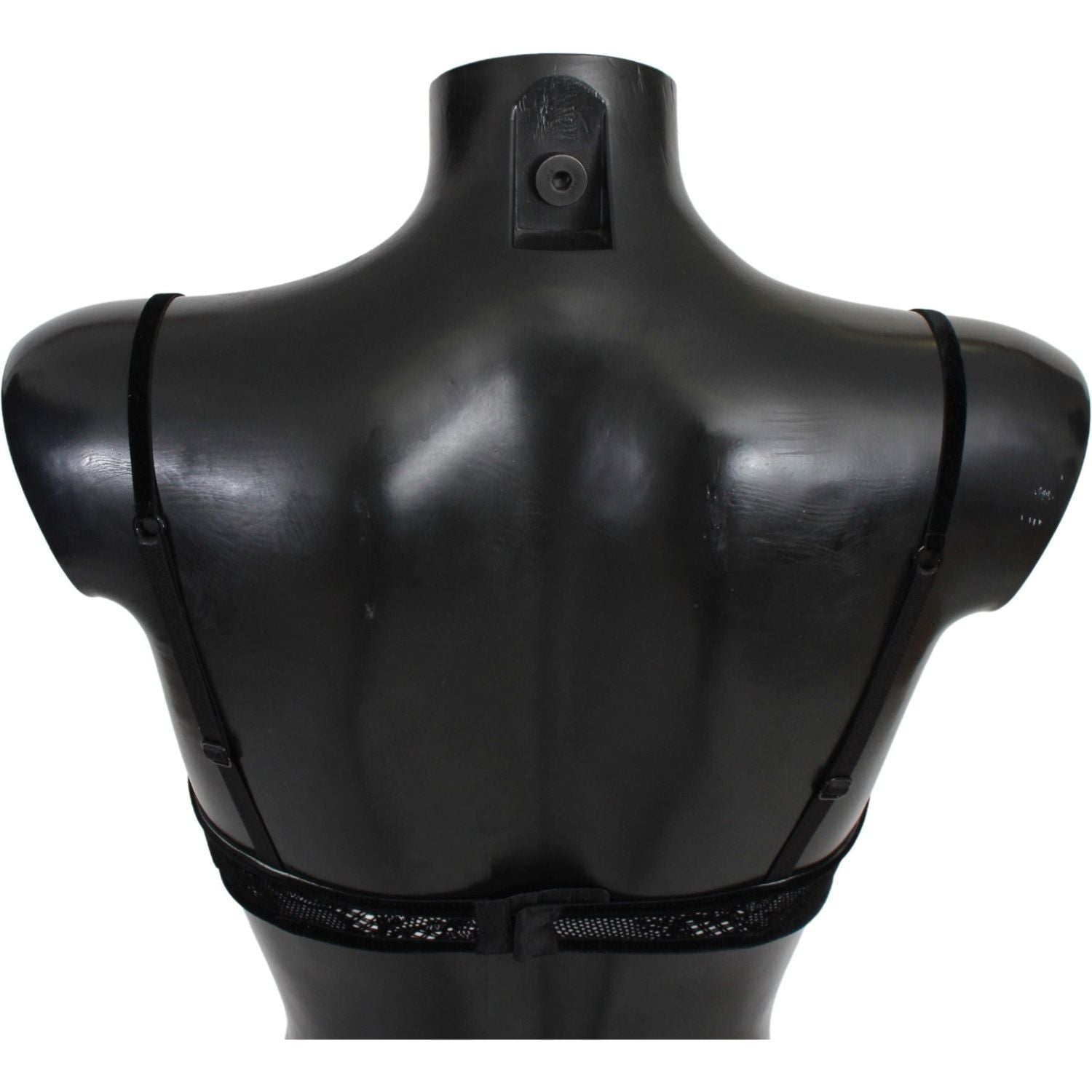 Ermanno Scervino Black Mesh Balconcino Bra Nylon  Underwear