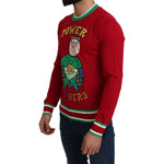 Dolce & Gabbana Red Wool Silk Pig of the Year Sweater TSH5219-46