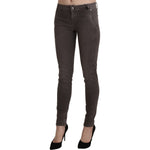 Ermanno Scervino Brown Low Waist Skinny Slim Trouser Cotton Jeans PAN71150-26