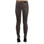 Ermanno Scervino Brown Low Waist Skinny Slim Trouser Cotton Jeans PAN71150-26