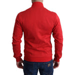 Dolce & Gabbana Red DG Motor Club Zippered Cardigan Sweater TSH6061-44