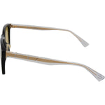 Diesel Black Frame DL0330-D 01E 57 Yellow Transparent Lenses Sunglasses GLA840
