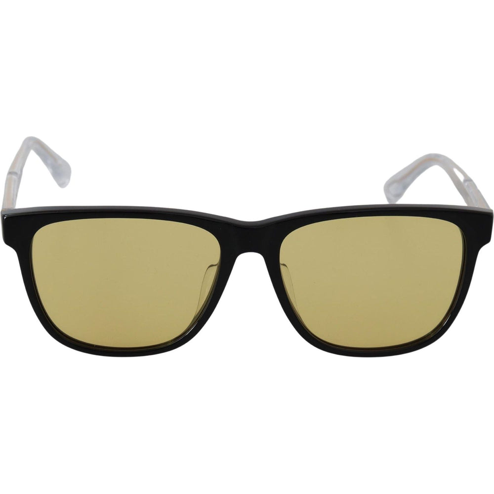 Diesel Black Frame DL0330-D 01E 57 Yellow Transparent Lenses Sunglasses GLA840