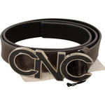 Costume National Brown Letter Logo Buckle Belt BEL60985 -85