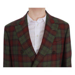 BENCIVENGA Green Wool Double Breasted Bordeaux SIG60232- 54