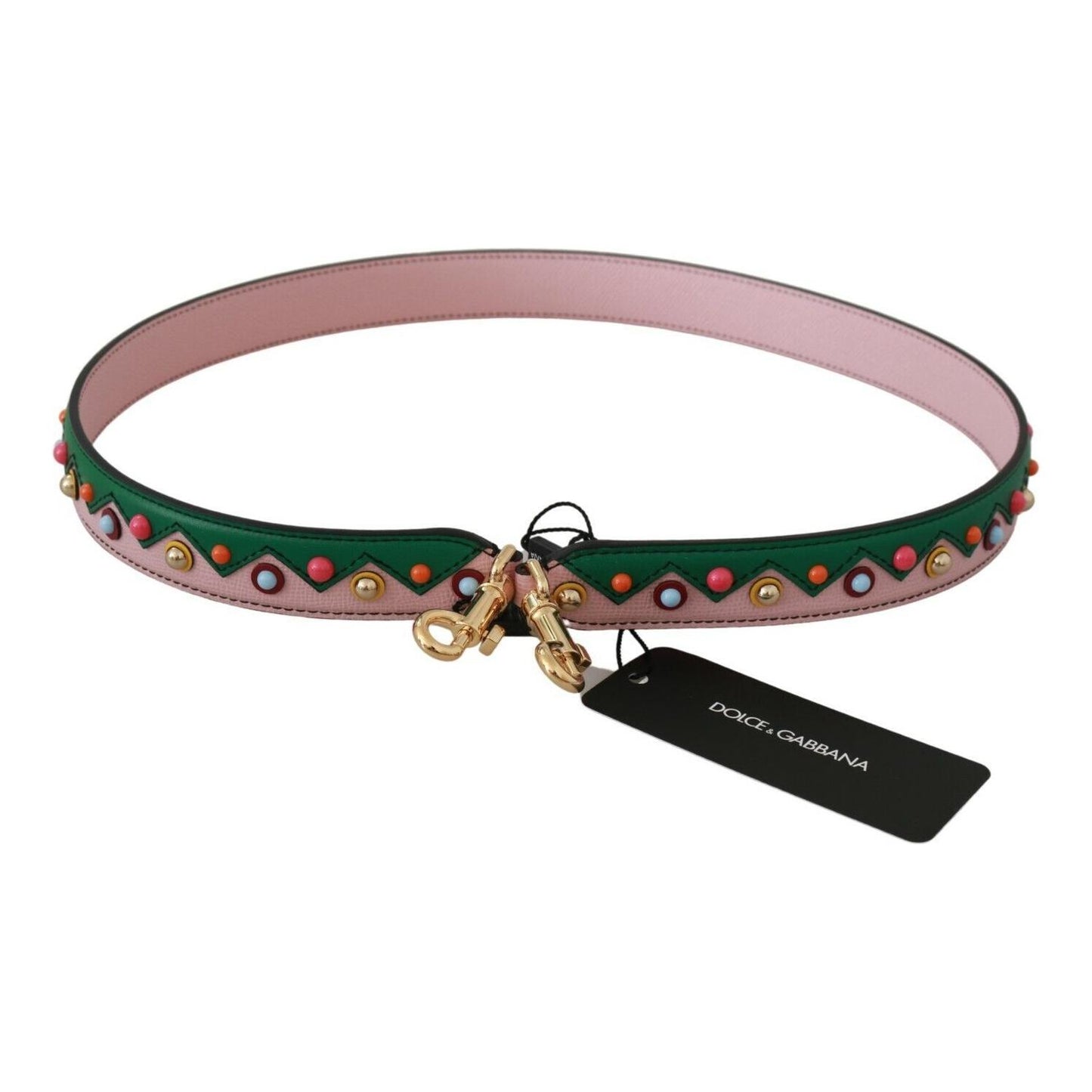 Dolce & Gabbana Shoulder Strap Leather Pink Handbag Accessory BEL60579