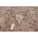 PINK MEMORIES Beige Wool Blend Knitted Oversize Sweater SIG30261-1