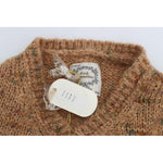 PINK MEMORIES Brown Wool Blend Knitted Oversize Sweater SIG30262-3