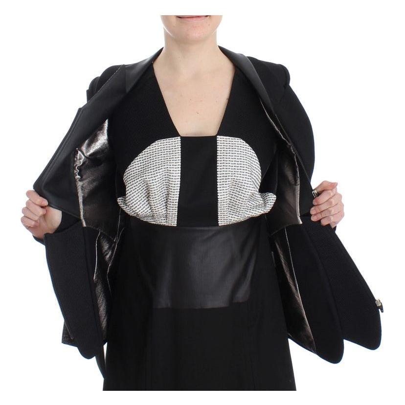 KAALE SUKTAE Black Short Blazer Coat Biker Jacket SIG12606-1