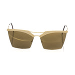 Frankie Morello Gold Metallic Women Sunglass FR-22088