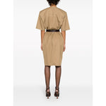 Saint Laurent Cotton twill midi dress 790089Y3A992611