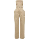 Saint Laurent strapless belted cotton jumpsuit 788579Y7I142613