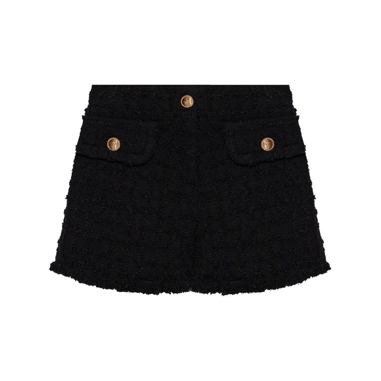 Versace Heritage tweed mini shorts