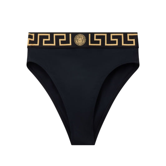 Versace Bikini bottoms with logo band Beachwear & underwear