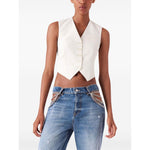 Stella McCartney Cropped Tailored Wool Waistcoat 6900043CU7049200-P25