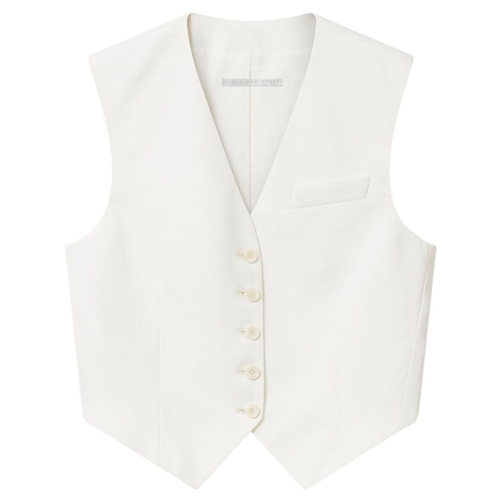Stella McCartney Cropped Tailored Wool Waistcoat 6900043CU7049200-P25