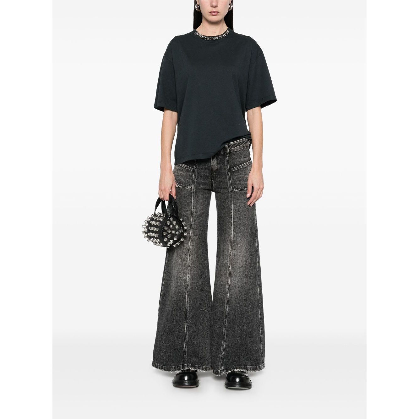 Golden Goose T-shirt with crystals Topwear