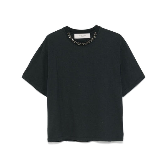 Golden Goose T-shirt with crystals Topwear