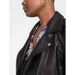 Iro Biker jacket with peak lapels NEWHANWF09BLA01-P25