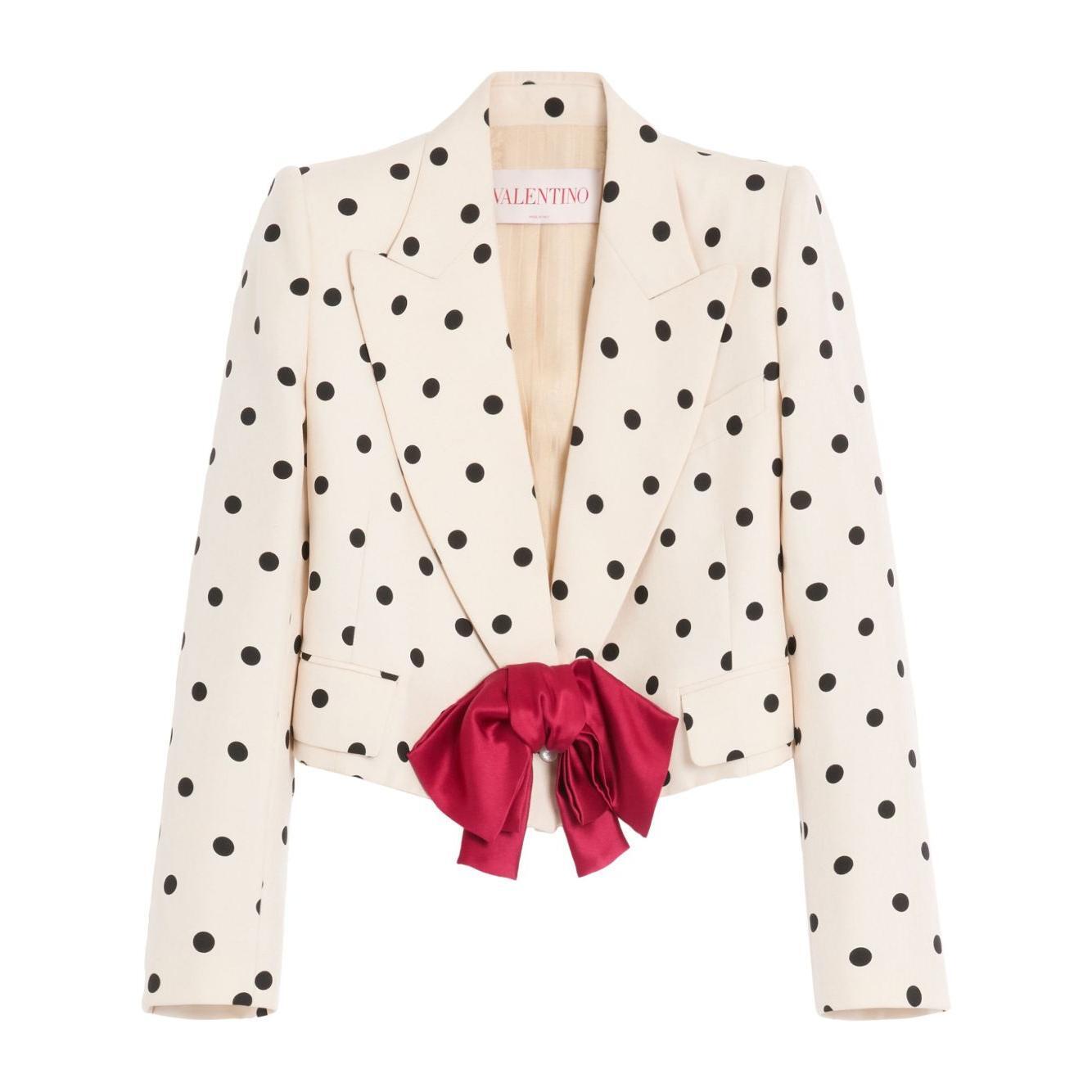 Valentino shantung blazer BCE4669AFR8E-P25