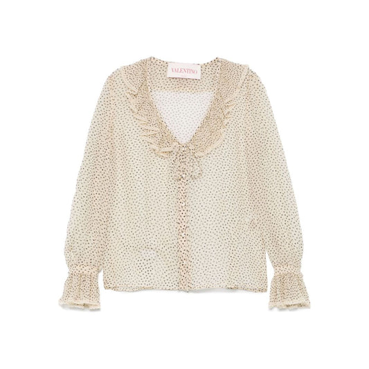 Valentino Plus-de-pois Print Light Georgette Shirt Shirts