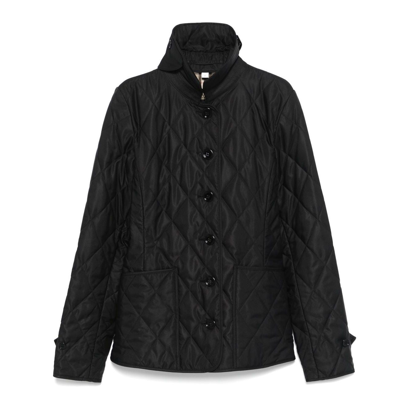Burberry Tailored jacket with quilted high collar Jackets