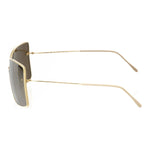 Frankie Morello Gold Metallic Sunglasses for Women FR-22092