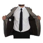 Dolce & Gabbana Brown Slim Fit Silk Two Button Blazer GTT10087-1