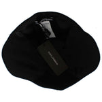 Dolce & Gabbana Black Wool White Floral Gold Leaf Hat MS838