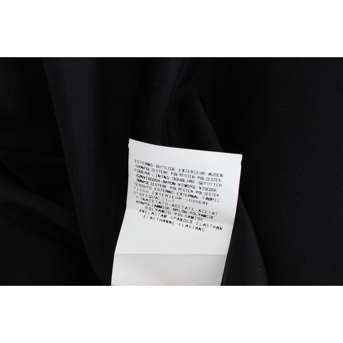 Exte Black Blue Two Piece Suit Skirt & Blazer SIG30857-2