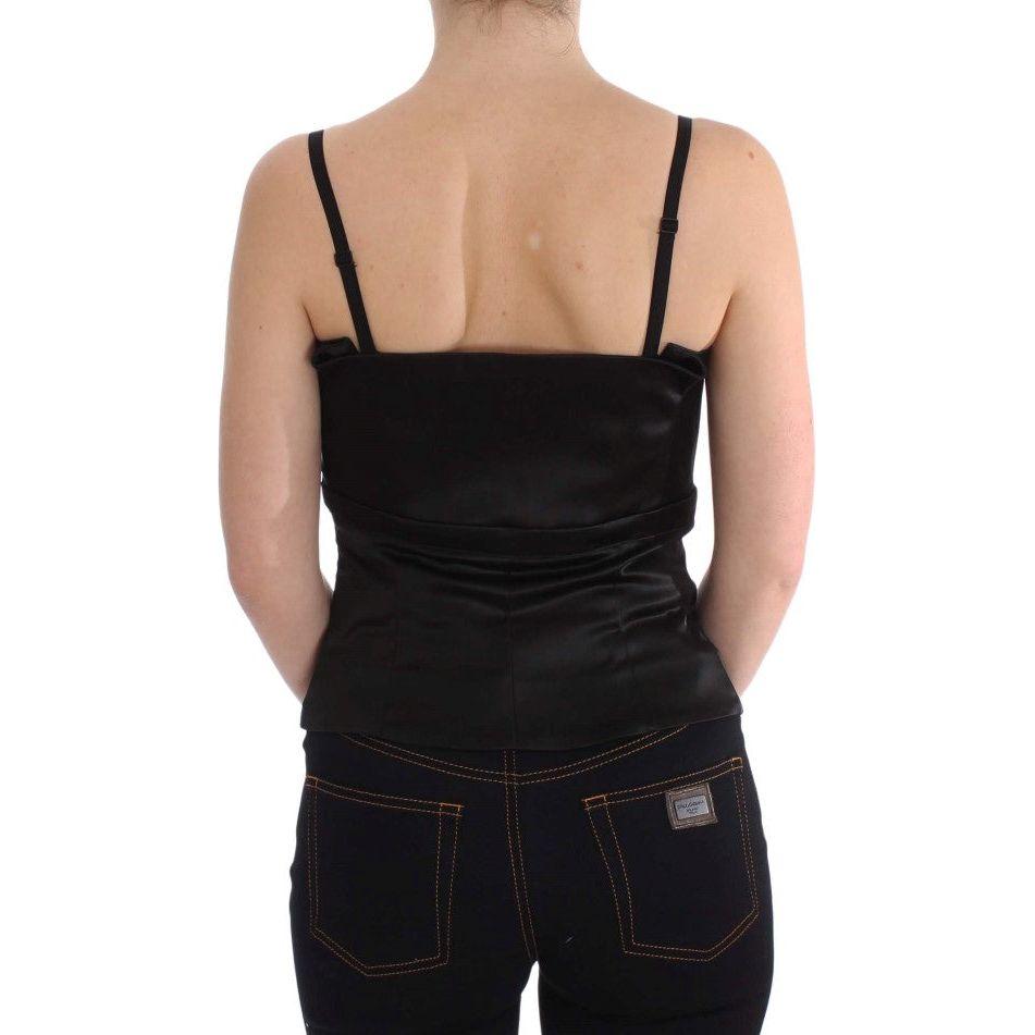 Exte Black Tank Party Evening Top Blouse