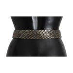 Dolce & Gabbana Crystal Buckle Sequined Waist Belt SIG13761-1