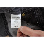 John Galliano Gray Wash Cotton Torn Straight Fit Jeans SIG30241-1