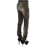 Ermanno Scervino Gray Wash Cotton Blend Slim Fit Jeans SIG30294-2