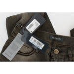 Ermanno Scervino Gray Wash Cotton Blend Slim Fit Jeans SIG30294-2