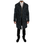 Dolce & Gabbana Blue Camouflage Trench Trench SIG60312-1