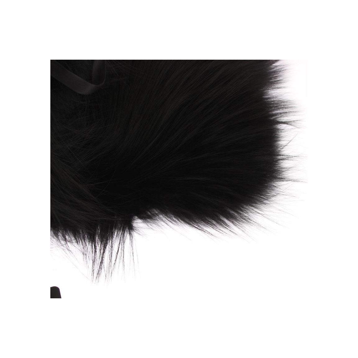 Dolce & Gabbana Black Fox Fur Collar Scarf MS1573-6