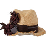 Dolce & Gabbana Yellow Ribbon Floral Embellished Straw Hat HAT9298 - 58
